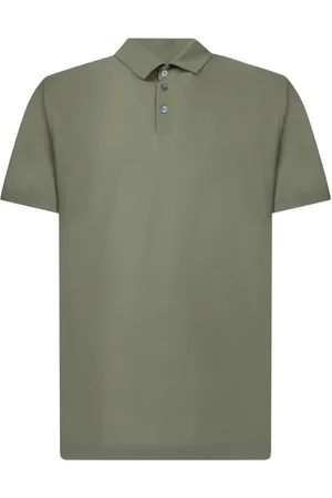 ZANONE Tops, Heren, Groen, XL, Katoen, Groen T-shirt voor mannen