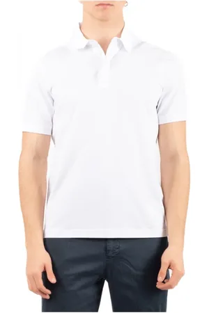 K-Way Tops, Heren, Wit, L, Stijlvolle Polo Jas voor Mannen