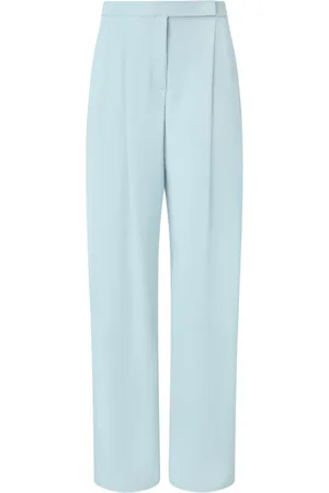 Pinko Broeken, Dames, Blauw, 2Xs, Celeste Broek, Stijlvol en Elegant