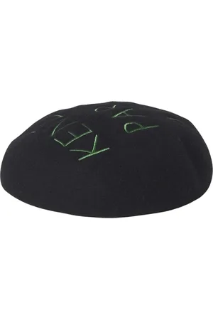 Kenzo Accessoires, Heren, Zwart, ONE Size, Geborduurde Logo Hoed Zwart Stijlvol Accessoire
