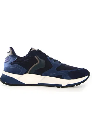 Voile blanche Schoenen, Heren, Blauw, 44 EU, Suède, Blauwe Sportieve Sneakers Aw 24 Stijl