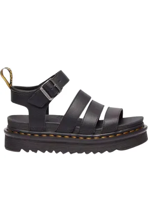 Dr. Martens Schoenen, Dames, Zwart, 37 EU, Leer, Blaire Leren Sandalen