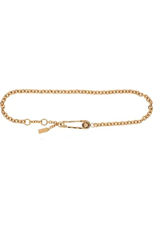VERSACE Accessoires, Dames, Geel, ONE Size, Riem met Medusa-hoofdmotief