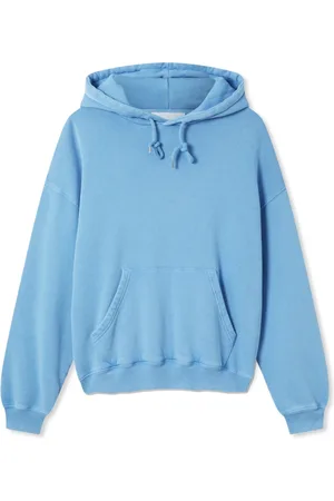 Axel Arigato Sweatshirts & Hoodies, Heren, Blauw, XS, Katoen, Verwrongen Gewassen Hoodie