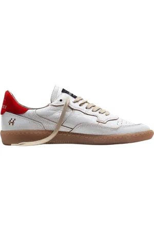 Hidnander Schoenen, Dames, Wit, 41 EU, Leer, Mega T Wit/Rood