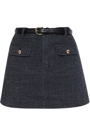 Self-Portrait Rokken, Dames, Blauw, M, Katoen, Rok met vintage-effect