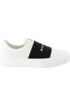 Givenchy Schoenen, Heren, Wit, 41 1/2 EU, Leer, Sneakers met band