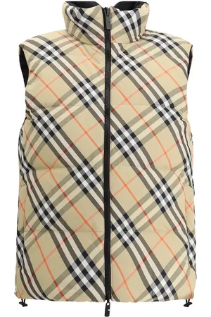 Burberry Jassen, Dames, Veelkleurig, M, Omkeerbaar Donsvest