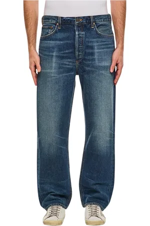 AGOLDE Jeans, Heren, Blauw, W30, Katoen, Klassieke Loose Fit Blauwe Jeans