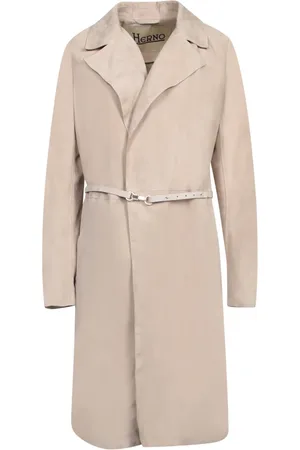 HERNO Mantels, Dames, , S, Leer, Outerwear Duster Coat