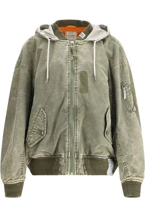 MIHARA YASUHIRO Jassen, Heren, Grijs, M, Katoen, Urban Hoodie met Vintage Effect