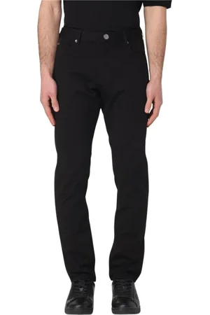 Emporio Armani Jeans, Heren, Zwart, W31, Katoen, Beige Straight Jeans voor Mannen