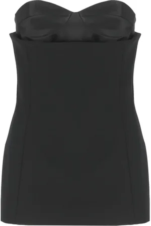 Khaite Tops, Dames, Zwart, M, Zwarte Top met Sweetheart-halslijn