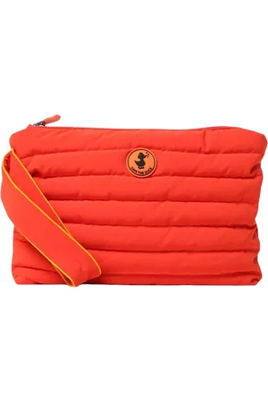 save the duck Tassen, Heren, Rood, ONE Size, Polyester, Rode Gewatteerde Clutch Tas