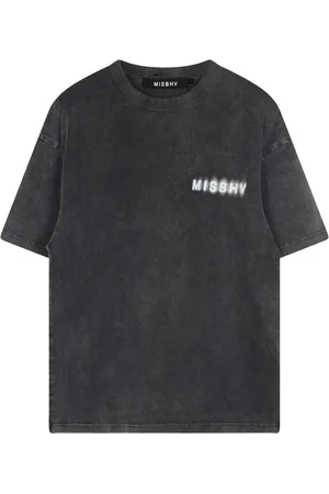 MISBHV Tops, Heren, Grijs, XL, Katoen, Grijze Katoenen T-shirt met Korte Mouwen en Grafische Print