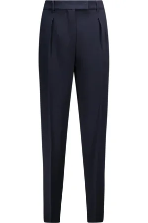 Max Mara Broeken, Dames, Blauw, S, Blauwe Eguale Modieuze Stijlvolle Top