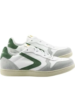 Valsport 1920 Schoenen, Heren, Wit, 40 EU, Leer, Groene Leren Sneakers Stijlvol Model