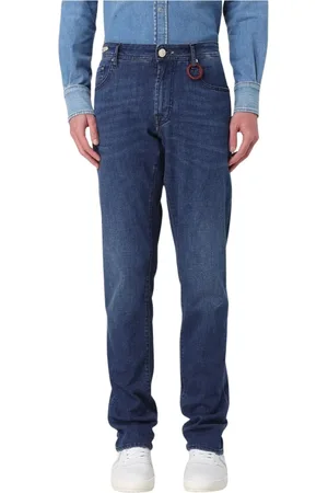 sartoria tramarossa Jeans, Heren, Blauw, W35, Denim, Klassieke Denim Jeans