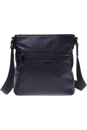 BALDININI Tassen, Heren, Zwart, ONE Size, Crossbody bag in tumbled leather