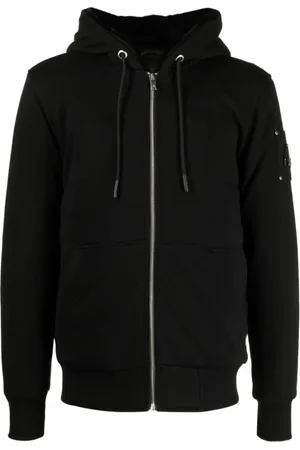 Moose Knuckles Sweatshirts & Hoodies, Heren, Zwart, M, Klassieke Bunny Zwarte Jas