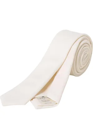 LARDINI Accessoires, Heren, Wit, ONE Size, Blauwe Zijden Stropdas Stijlvolle Look