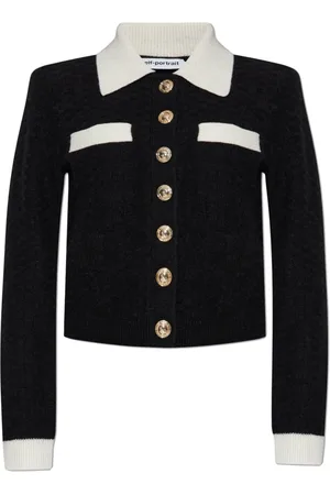 Self-Portrait Truien, Dames, Zwart, M, Wol, Vest met zakken
