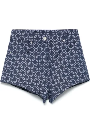 Givenchy Korte broeken, Dames, Blauw, W28, Blauwe Shorts voor Vrouwen