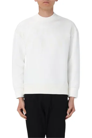 Neil Barrett Sweatshirts & Hoodies, Heren, Wit, S, Katoen, Witte Bliksem Bolt Sweatshirt