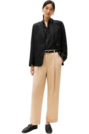 Tommy Hilfiger Broeken, Dames, , S, Katoen, Casual Straight Leg Chino Broek