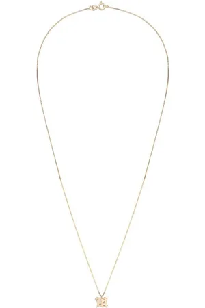 MISBHV Accessoires, Dames, Geel, ONE Size, Gouden M Hanger Ketting