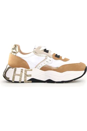 Voile blanche Schoenen, Dames, Geel, 40 EU, Leer, Gele Sneakers Chic City Stijl