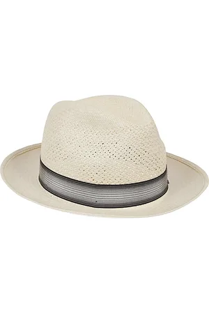 Borsalino Accessoires, Heren, , 58 CM, Crème Panama Hoed voor Mannen