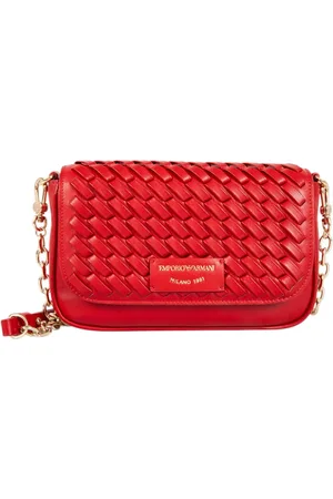 Emporio Armani Tassen, Dames, Rood, ONE Size, Polyester, Polyesterstof met polyurethaancoating