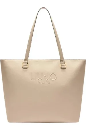 Liu Jo Tassen, Dames, , ONE Size, Leer, Tote Tas met Ritssluiting