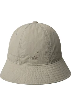 Kangol Accessoires, unisex, Grijs, L, Nylon, Grijze Nylon Vissershoed Lichtgewicht Winddicht