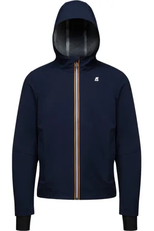 K-Way Jassen, Heren, Blauw, S, Leer, Urban Bonded Jersey Regenjas