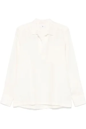 PT Torino Overhemden, Heren, Wit, 3Xl, Wit Overhemd met Beige Zak