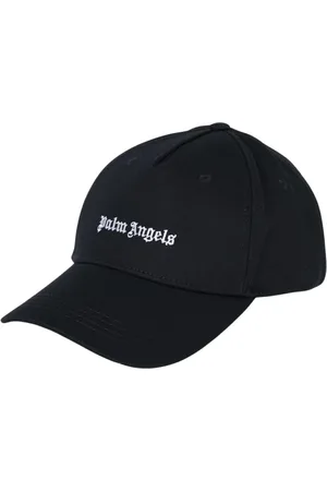 Palm Angels Accessoires, Heren, Zwart, ONE Size, Katoen, Luxe Zwarte Baseballpet met Logo