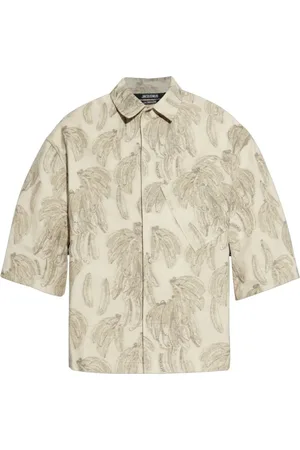 Jacquemus Overhemden, Heren, , L, Katoen, Wit Overhemd Stijlvolle Casual Outfits