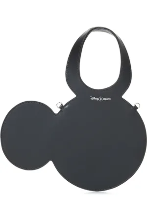 COPERNI Tassen, Dames, Zwart, ONE Size, Leer, Zwarte Schoudertas met Baby Mickey Design