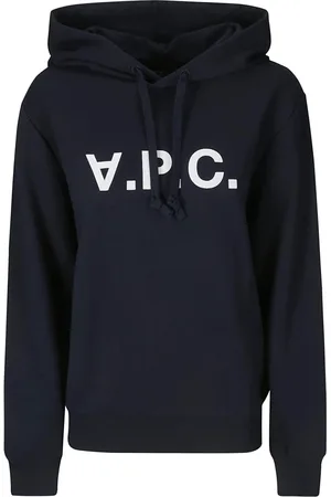 A.P.C. Sweatshirts & Hoodies, Dames, Blauw, M, Katoen, Hooded Sweatshirt Grand V