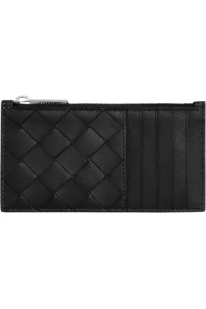 Bottega Veneta Accessoires, Heren, Zwart, ONE Size, Stijlvolle Kaarthouder Portemonnee
