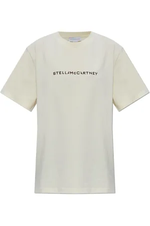 Stella McCartney Tops, Dames, , S, Katoen, T-shirt met logo
