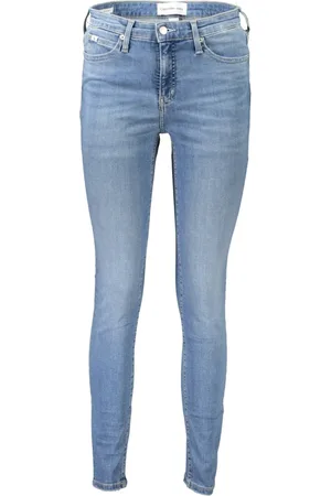 Calvin Klein Jeans, Dames, Blauw, W28 L30, Katoen, Skinny Jeans