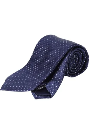 Michael Kors Accessoires, Heren, Blauw, ONE Size, Blauw Gestippeld Patroon Stropdas
