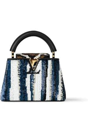 LOUIS VUITTON Tassen, Dames, Wit, ONE Size, Mini Capucines Tas | Stijlvolle Handtas