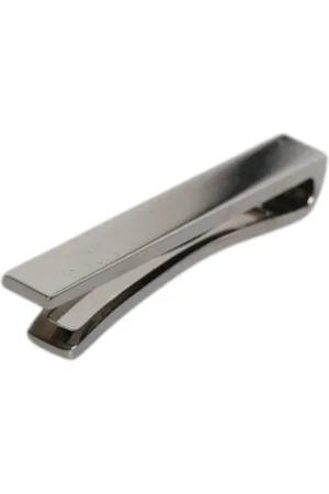Dolce & Gabbana Accessoires, Heren, Zwart, ONE Size, Zwarte Toon Logo Stropdas Clip Bar