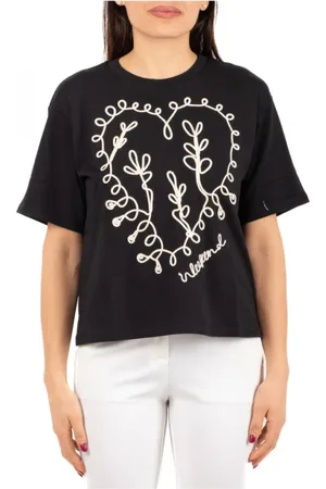 Max Mara Tops, Dames, Zwart, S, Casual Gestreept Shirt