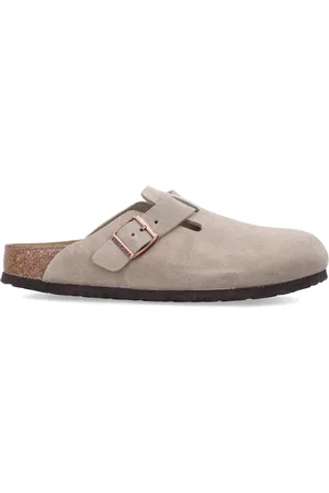 Birkenstock Schoenen, Heren, , 43 EU, Suède, Boston Suède Sandalen