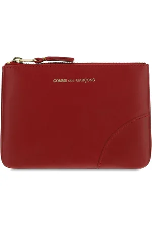 Comme des Garçons Accessoires, Dames, Rood, ONE Size, Leer, Rode Leren Portemonnee